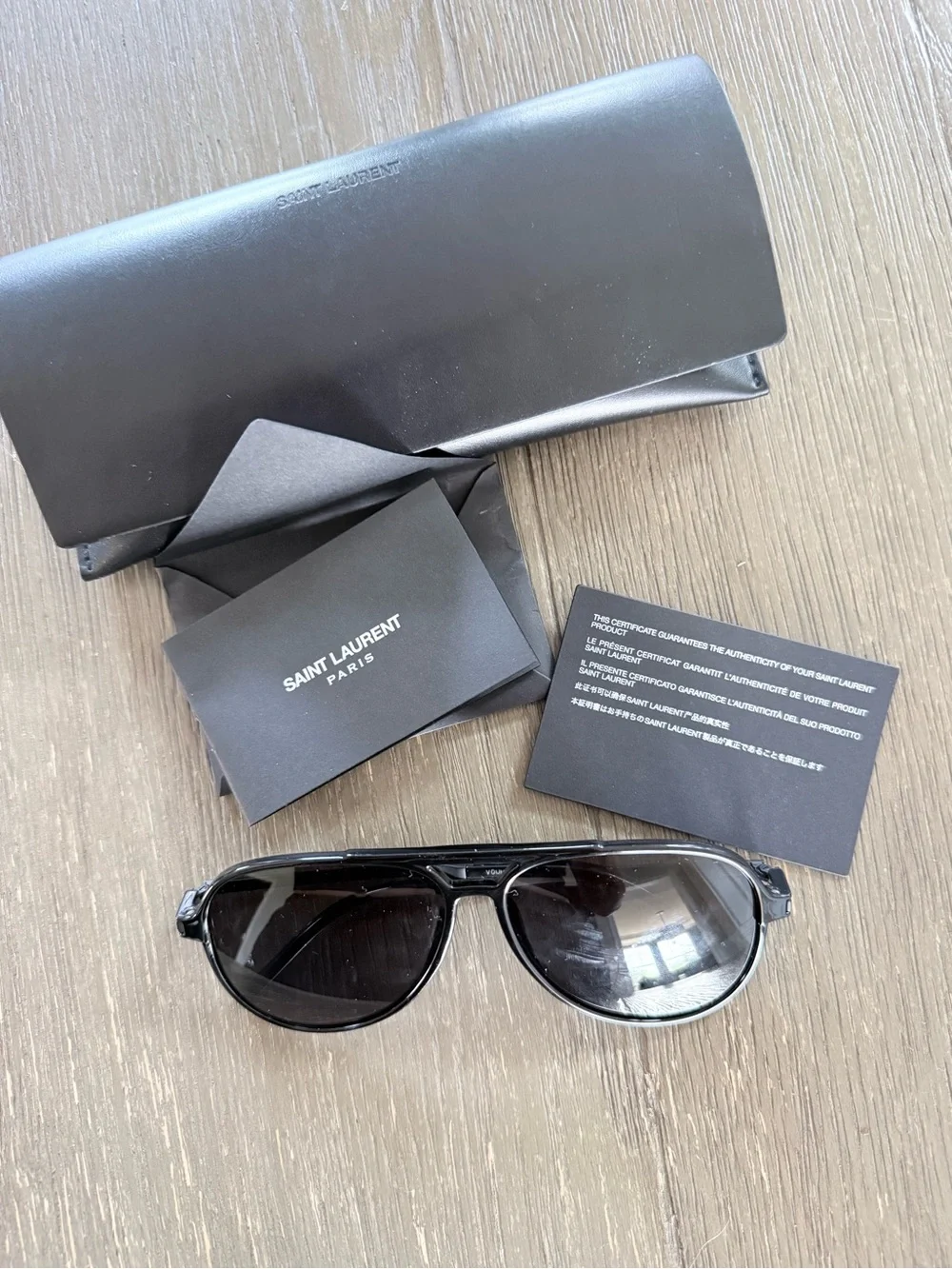Saint Laurent SL 228 aviator sunglasses